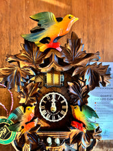 Load image into Gallery viewer, NEW IN STOCK- Quartz Traditional Cuckoo Clock with Colorful Birds and Nest (with music)