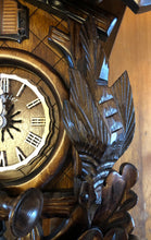 Load image into Gallery viewer, NEW IN STOCK : Musical Hunter’s Cuckoo Clock with Quartz Movement