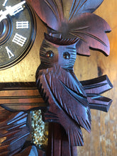 Load image into Gallery viewer, VINTAGE : Hubert Herr One Day Cuckoo Clock with Moving Owls
