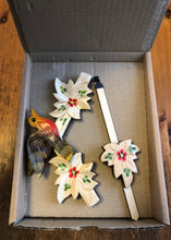 Load image into Gallery viewer, NEW IN STOCK : Traditional Cuckoo Clock with Natural Wood Finish and Hand painted Flowers