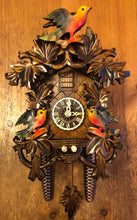 Load image into Gallery viewer, NEW IN STOCK : Colorful “Bird’s Nest” Cuckoo Clock with one day movement