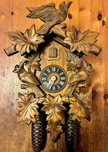 Load image into Gallery viewer, VINTAGE : Albert Schwer 8 Day Traditional Cuckoo Clock with Carved Birds