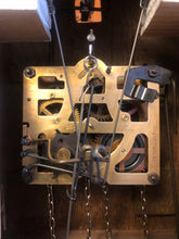 Load image into Gallery viewer, VINTAGE : Well Carved Traditional One Day Cuckoo Clock with Bird’s Nest