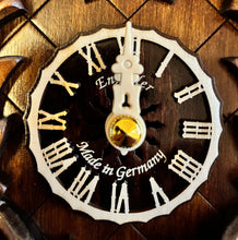 Load image into Gallery viewer, NEW IN STOCK - Quartz Traditional Cuckoo Clock with Handpainted Edelweiss Flowers (with music)