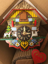 Load image into Gallery viewer, New In Stock - Colorful Chalet Cuckoo Clock