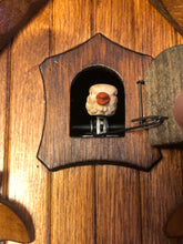 Load image into Gallery viewer, VINTAGE : Hönes Well Carved Eight Day Chalet with Bird’s Nest