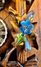 Load image into Gallery viewer, NEW IN STOCK - Quartz Traditional Cuckoo Clock with Handpainted Edelweiss Flowers (with music)