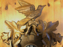 Load image into Gallery viewer, VINTAGE : Well Carved Traditional Eight Day Cuckoo Clock (1978)