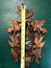 Load image into Gallery viewer, VINTAGE : Well Carved Traditional Eight Day Cuckoo Clock (1978)