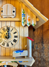 Load image into Gallery viewer, NEW IN STOCK- Quartz Chalet Cuckoo Clock with Hand painted details (with music)