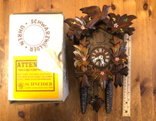 Load image into Gallery viewer, VINTAGE : Schneider Hand Painted One Day Cuckoo Clock