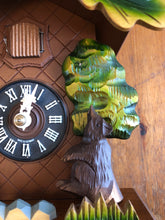 Load image into Gallery viewer, VINTAGE : Hubert Herr “Moving Bears” Cuckoo Clock (one day)