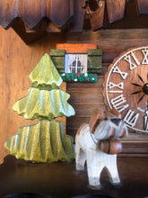 Load image into Gallery viewer, VINTAGE - Hekas Chalet Cuckoo Clock with Rescue Dog