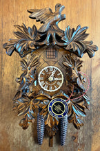 Load image into Gallery viewer, NEW IN STOCK - Traditional Cuckoo with Ornate Carvings (birds and leaves)