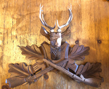 Load image into Gallery viewer, VINTAGE : Schneider Eight Day Hunter’s Style Cuckoo Clock (Large)