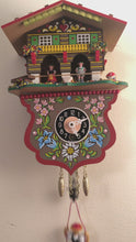 Load and play video in Gallery viewer, New Miniature Novelty Clock with Weather House