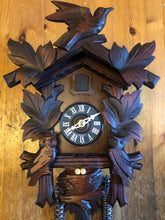 Load image into Gallery viewer, VINTAGE : Hubert Herr One Day Cuckoo Clock with Moving Owls
