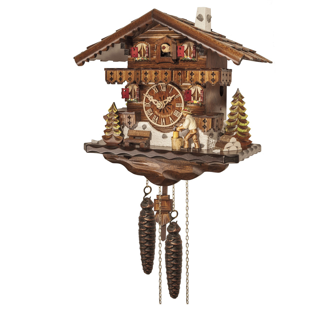 NEW - Chalet with Carved Trees and Moving Wood Chopper