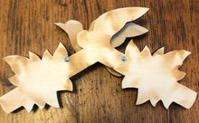 Load image into Gallery viewer, NEW IN STOCK : Traditional Cuckoo Clock with Natural Wood Finish and Hand painted Flowers
