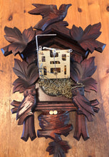 Load image into Gallery viewer, VINTAGE : Hubert Herr One Day Cuckoo Clock with Moving Owls
