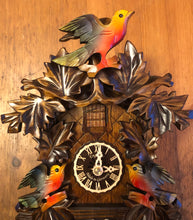 Load image into Gallery viewer, NEW IN STOCK : Colorful “Bird’s Nest” Cuckoo Clock with one day movement
