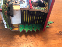 Load image into Gallery viewer, Vintage Black Forest Mini Clock with Dancer Platform
