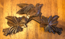 Load image into Gallery viewer, VINTAGE : Well Carved Traditional One Day Cuckoo Clock with Bird’s Nest
