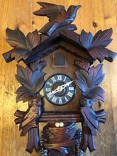Load image into Gallery viewer, VINTAGE : Hubert Herr One Day Cuckoo Clock with Moving Owls
