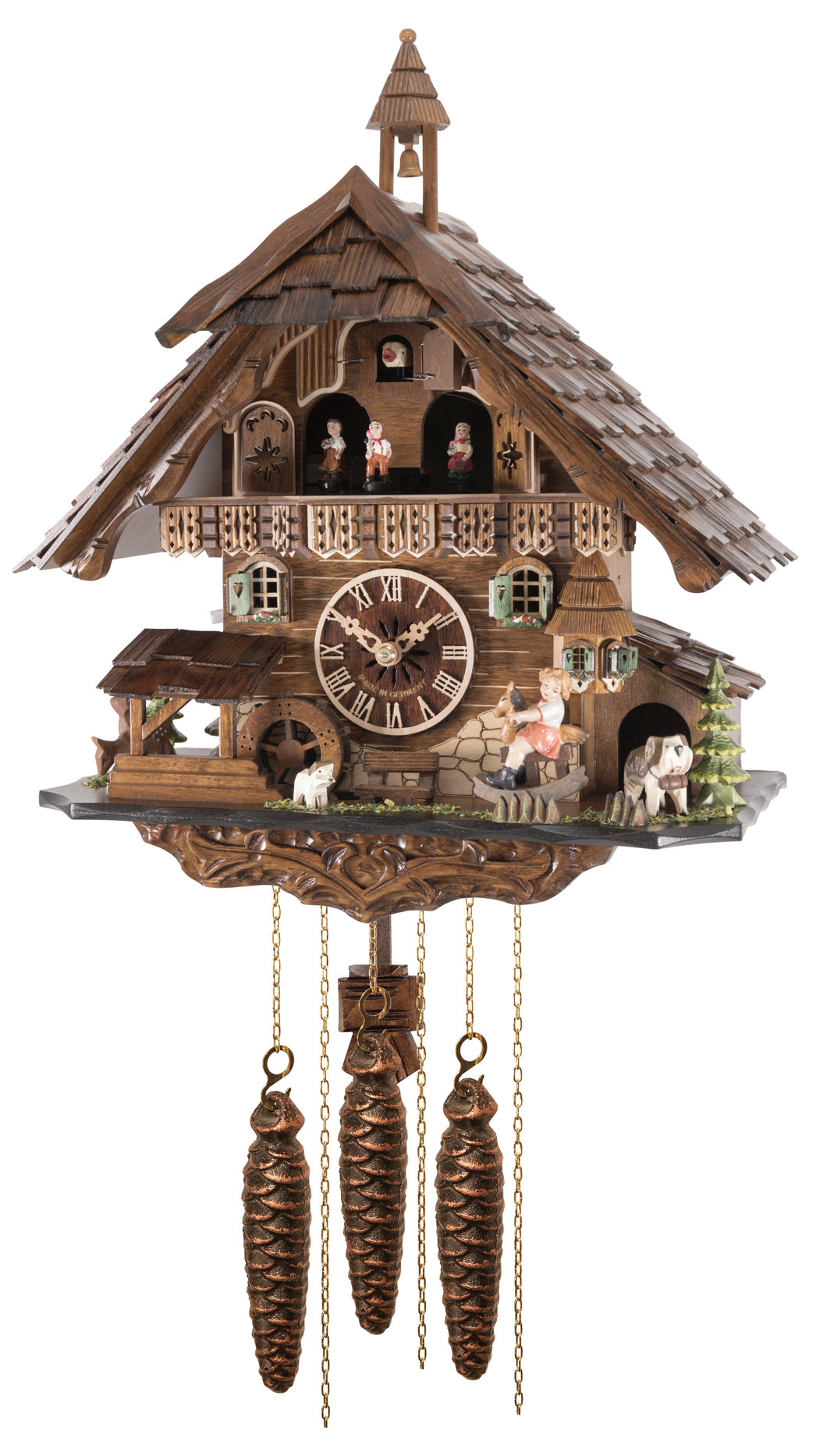 NEW- Musical Chalet with Moving Rocking Horse
