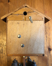Load image into Gallery viewer, VINTAGE : Small, Uniquely Painted Cuckoo Clock (one day movement)
