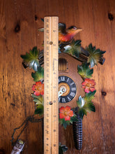 Load image into Gallery viewer, VINTAGE : Small, Uniquely Painted Cuckoo Clock (one day movement)
