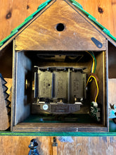 Load image into Gallery viewer, NEW IN STOCK- Musical Quartz Chalet Cuckoo Clock with Green Roof

