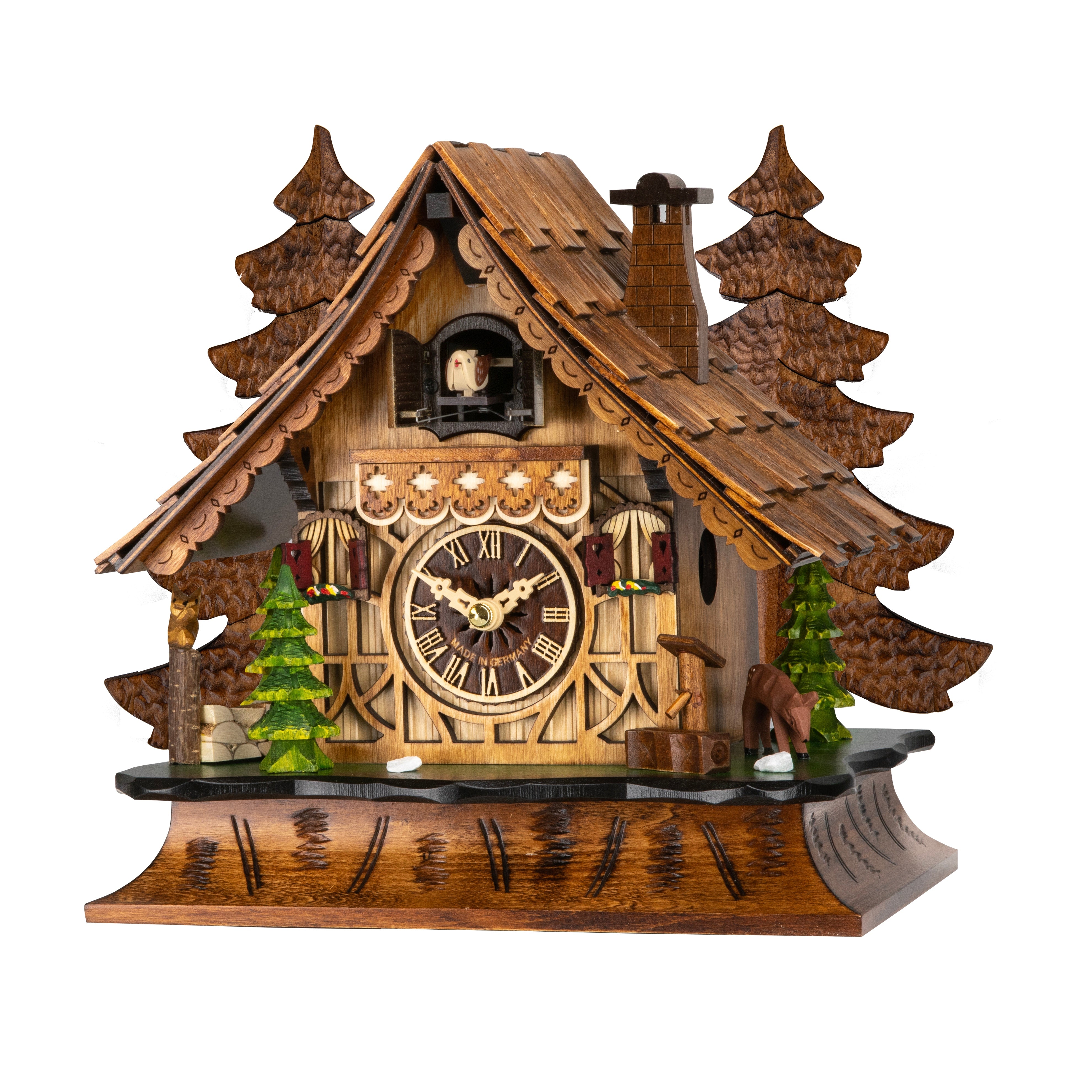 NEW - Quartz Mantel Shelf Cuckoo Clock (with or without music)