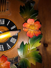 Load image into Gallery viewer, VINTAGE : Small, Uniquely Painted Cuckoo Clock (one day movement)

