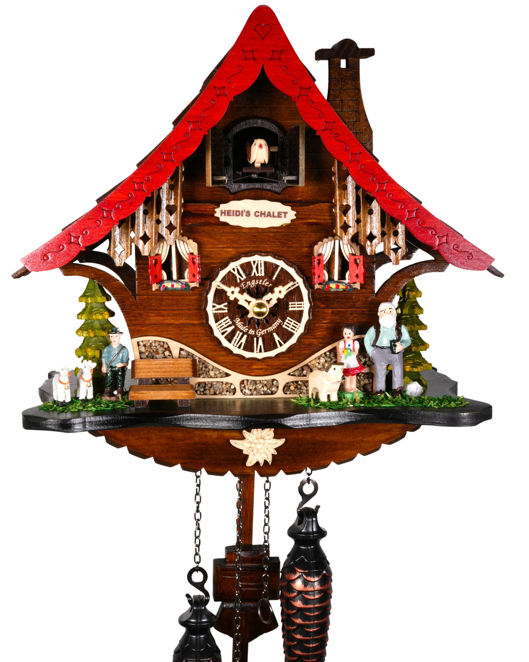 NEW - Quartz “Heidi Haus” Chalet Cuckoo Clock