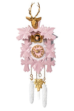 Load image into Gallery viewer, NEW IN STOCK : Traditional Quartz Cuckoo Clock with Pink and Gold Accents - with music
