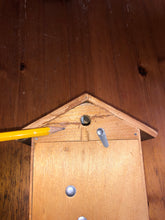 Load image into Gallery viewer, VINTAGE : Small, Uniquely Painted Cuckoo Clock (one day movement)
