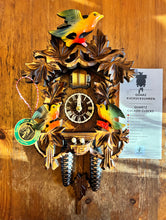 Load image into Gallery viewer, NEW IN STOCK- Quartz Traditional Cuckoo Clock with Colorful Birds and Nest (with music)
