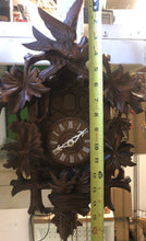 Load image into Gallery viewer, VINTAGE : Well Carved Eight Day Traditional Cuckoo Clock
