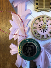 Load image into Gallery viewer, NEW IN STOCK : Traditional Quartz Cuckoo Clock with Pink and Gold Accents - with music
