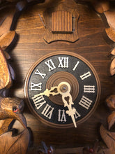 Load image into Gallery viewer, VINTAGE : Well Carved Traditional Eight Day Cuckoo Clock (1978)
