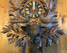 Load image into Gallery viewer, VINTAGE - 18 Inch Hönes Feeding Birds Cuckoo Clock (One Day)
