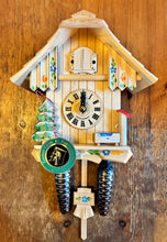 Load image into Gallery viewer, NEW IN STOCK- Quartz Chalet Cuckoo Clock with Hand painted details (with music)
