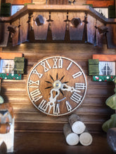 Load image into Gallery viewer, VINTAGE - Hekas Chalet Cuckoo Clock with Rescue Dog

