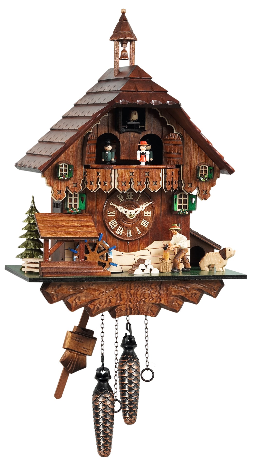 NEW - Musical Chalet with Bell Tower and Moving Wood Chopper