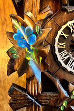 Load image into Gallery viewer, NEW IN STOCK - Quartz Traditional Cuckoo Clock with Handpainted Edelweiss Flowers (with music)
