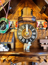Load image into Gallery viewer, NEW IN STOCK- Musical Quartz Chalet Cuckoo Clock with Figurines
