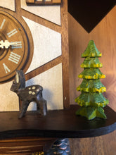 Load image into Gallery viewer, VINTAGE : Eight Day Chalet Cuckoo Clock with Moving Deer and Forest Details

