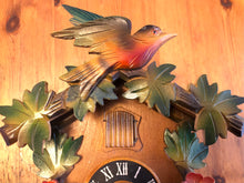Load image into Gallery viewer, VINTAGE : Small, Uniquely Painted Cuckoo Clock (one day movement)
