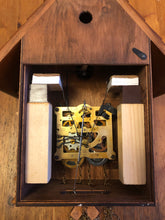 Load image into Gallery viewer, VINTAGE : Hönes Well Carved Eight Day Chalet with Bird’s Nest
